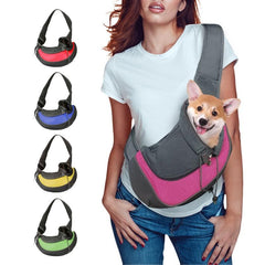 Pet Puppy Carrier S/M Outdoor Travel Dog Shoulder Bag Mesh Oxford