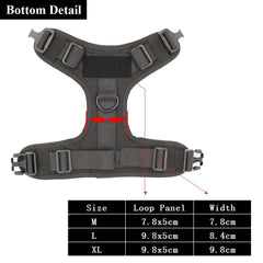 Tactical Dog Harness Pet Training Hunting Dog Vest Metal Buckle German