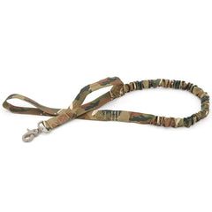 Military Tactical Dog Leash 2 Handle Quick Release Elastic Bungee