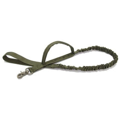 Military Tactical Dog Leash 2 Handle Quick Release Elastic Bungee