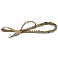 Military Tactical Dog Leash 2 Handle Quick Release Elastic Bungee