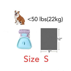 Dog Pet Travel Foldable Pooper Scooper With 1 Roll Decomposable bags