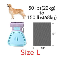 Dog Pet Travel Foldable Pooper Scooper With 1 Roll Decomposable bags