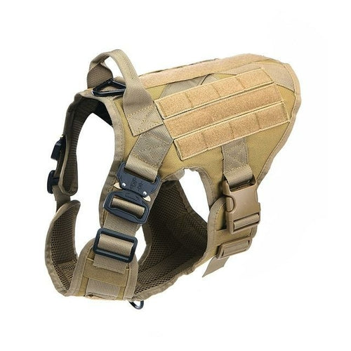 Tactical Dog Harness Pet Training Hunting Dog Vest Metal Buckle German