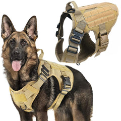 Tactical Dog Harness Pet Training Hunting Dog Vest Metal Buckle German