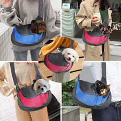 Pet Puppy Carrier S/M Outdoor Travel Dog Shoulder Bag Mesh Oxford