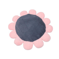 Pink Coral Fleece Dog Bed Flower Shape Home Floor Sofa Bed Sleeping