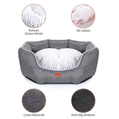 Dog Bed Soft Sleeping Sofa Waterproof Cushion Mat For Puppy Cat Cotton